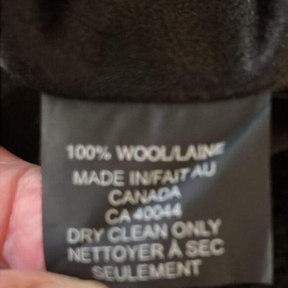 Ross Mayer Black Boucle Wool Lined Winter Coat Size 4 - Picture 16 of 16